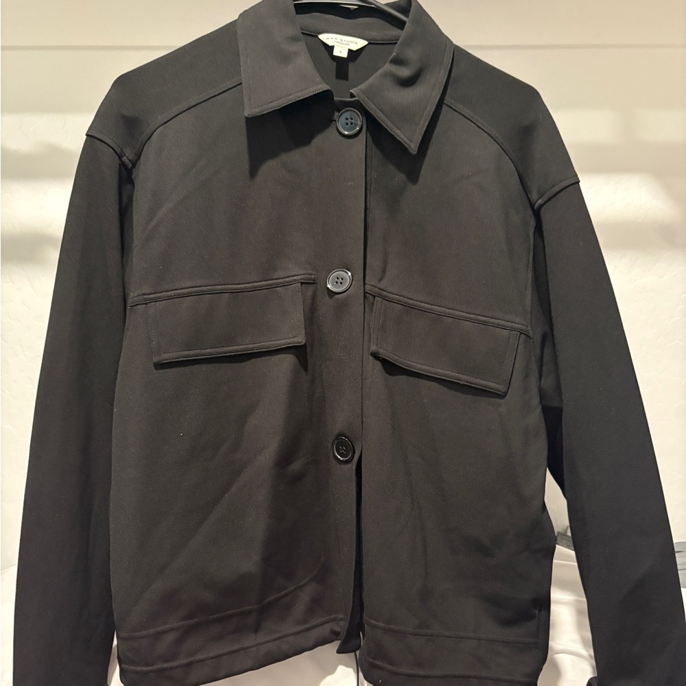 Max Studio Black Button-Up Blazer